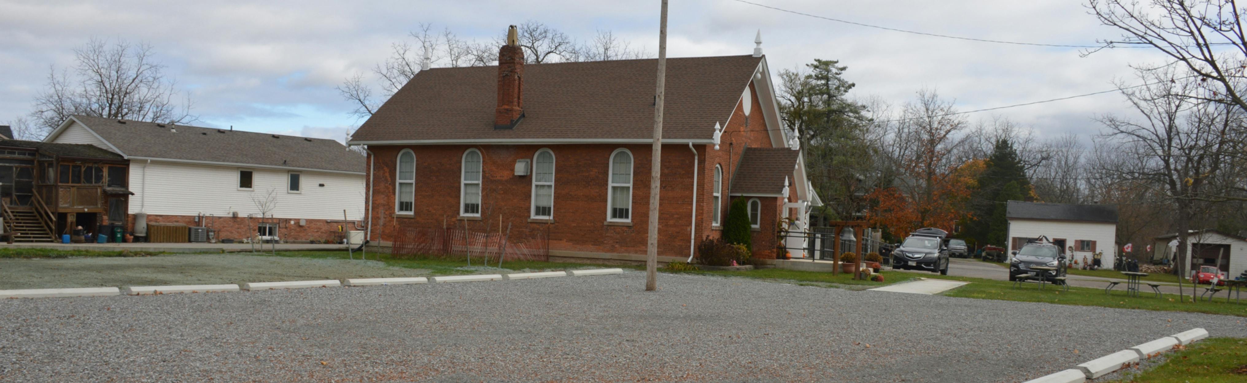 Darlene Ryan Port Robinson new gravel Parking lot and building