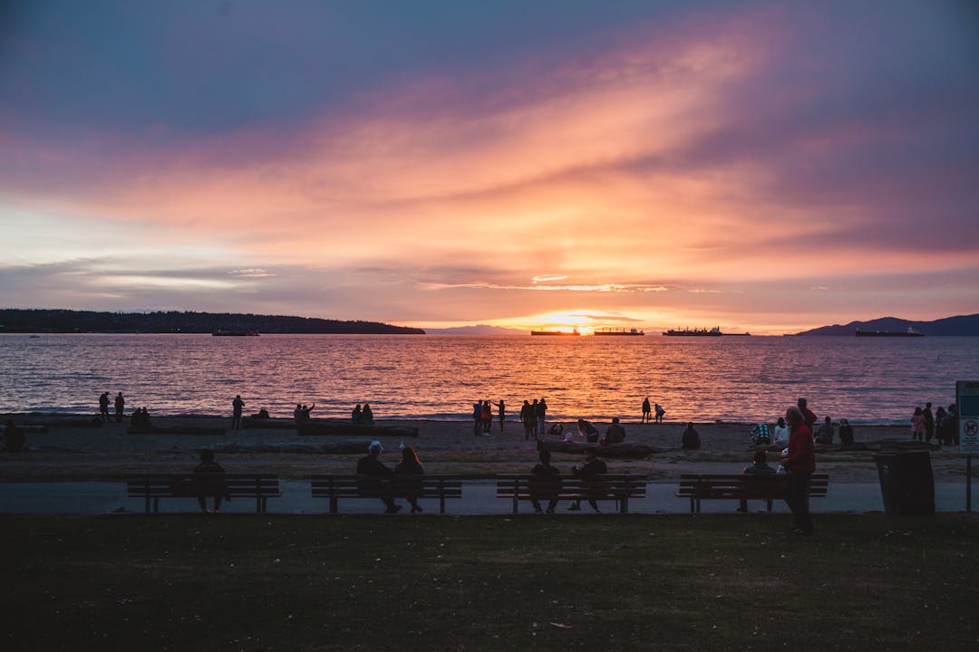 West End Waterfront sunset view