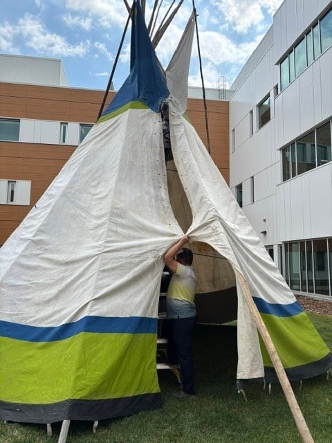 GPRH Tipi Raising
