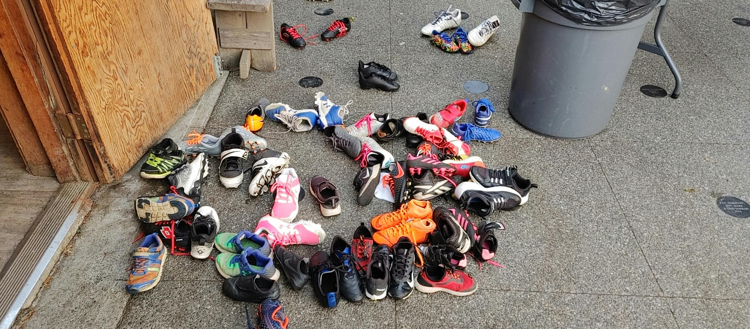 no cleats in the club house.jpg