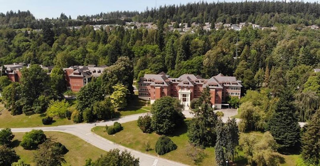 Riverview lands Ariel photo of the Riverview lands and buildings