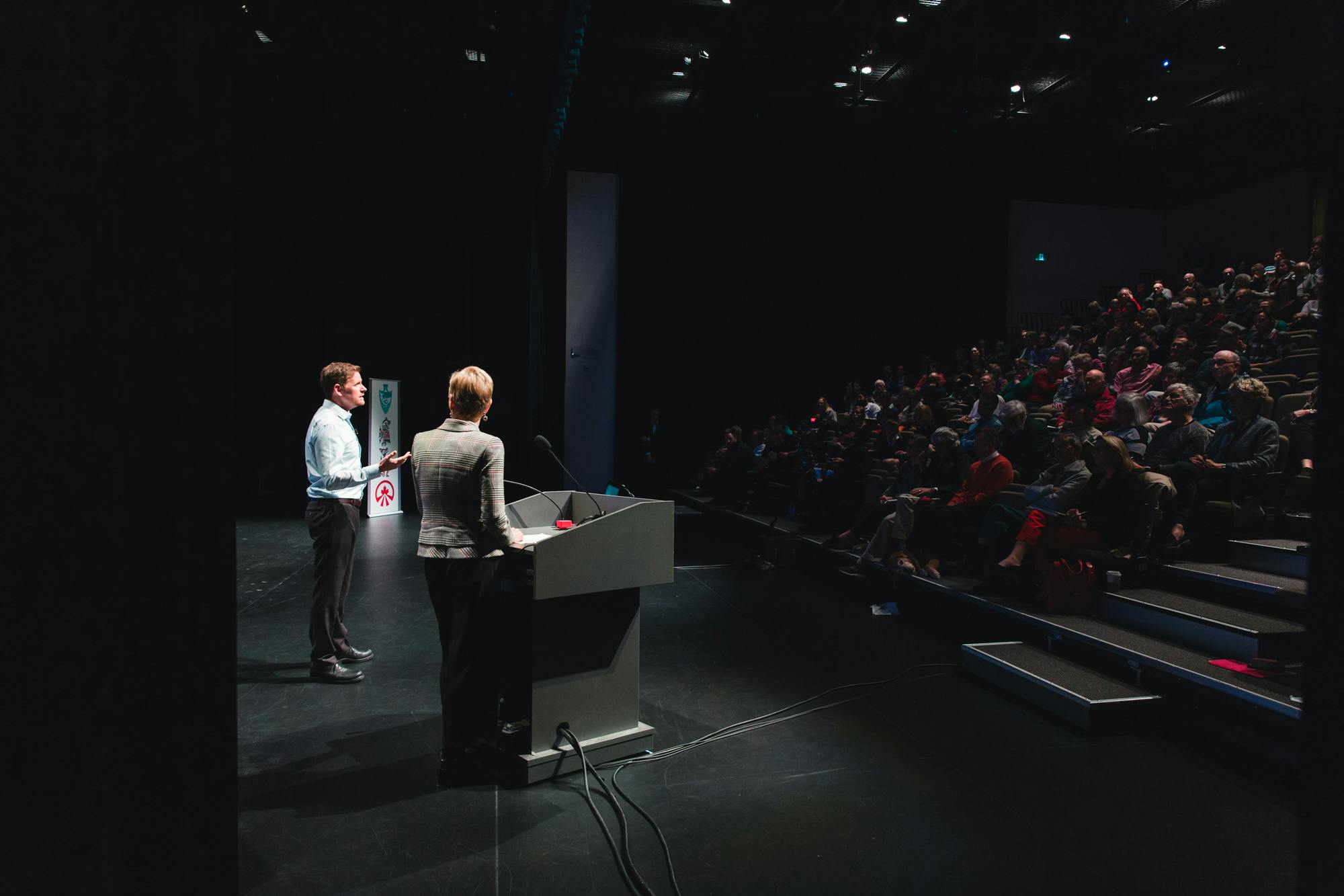 Speakers on stage at Inspire Jericho Talks - Creating Great Neighbourhoods 