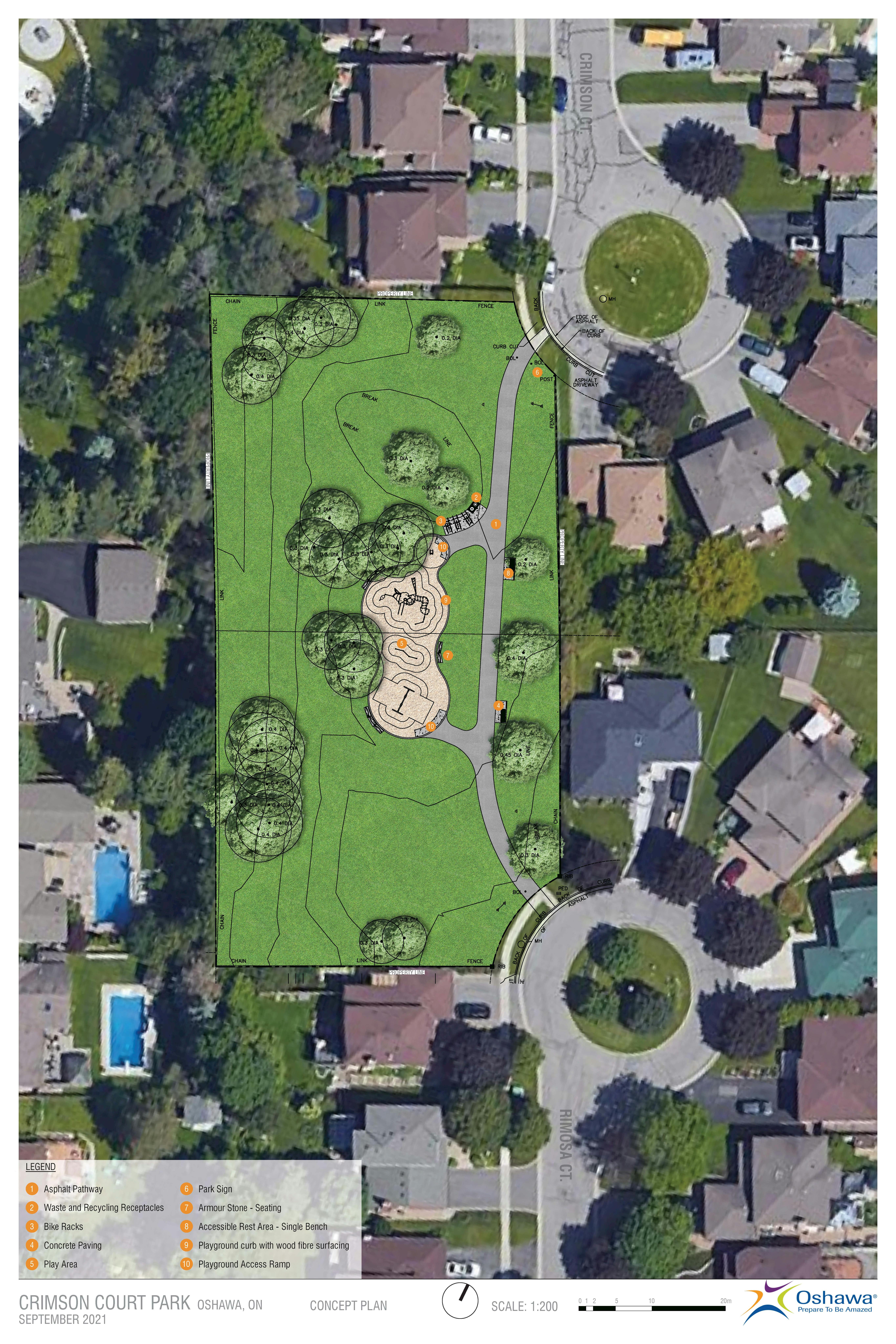 Crimson Court Park conceptual plan