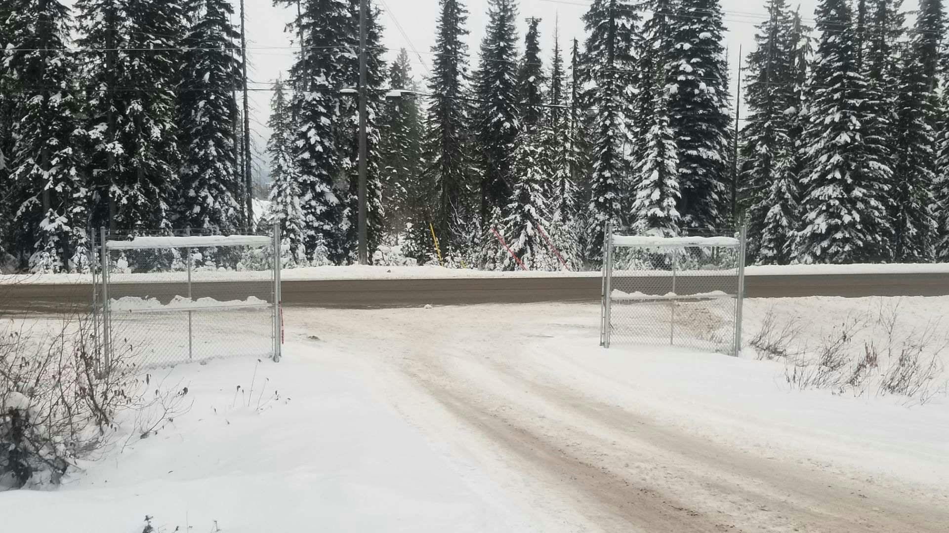 Big white Transfer Station Gates