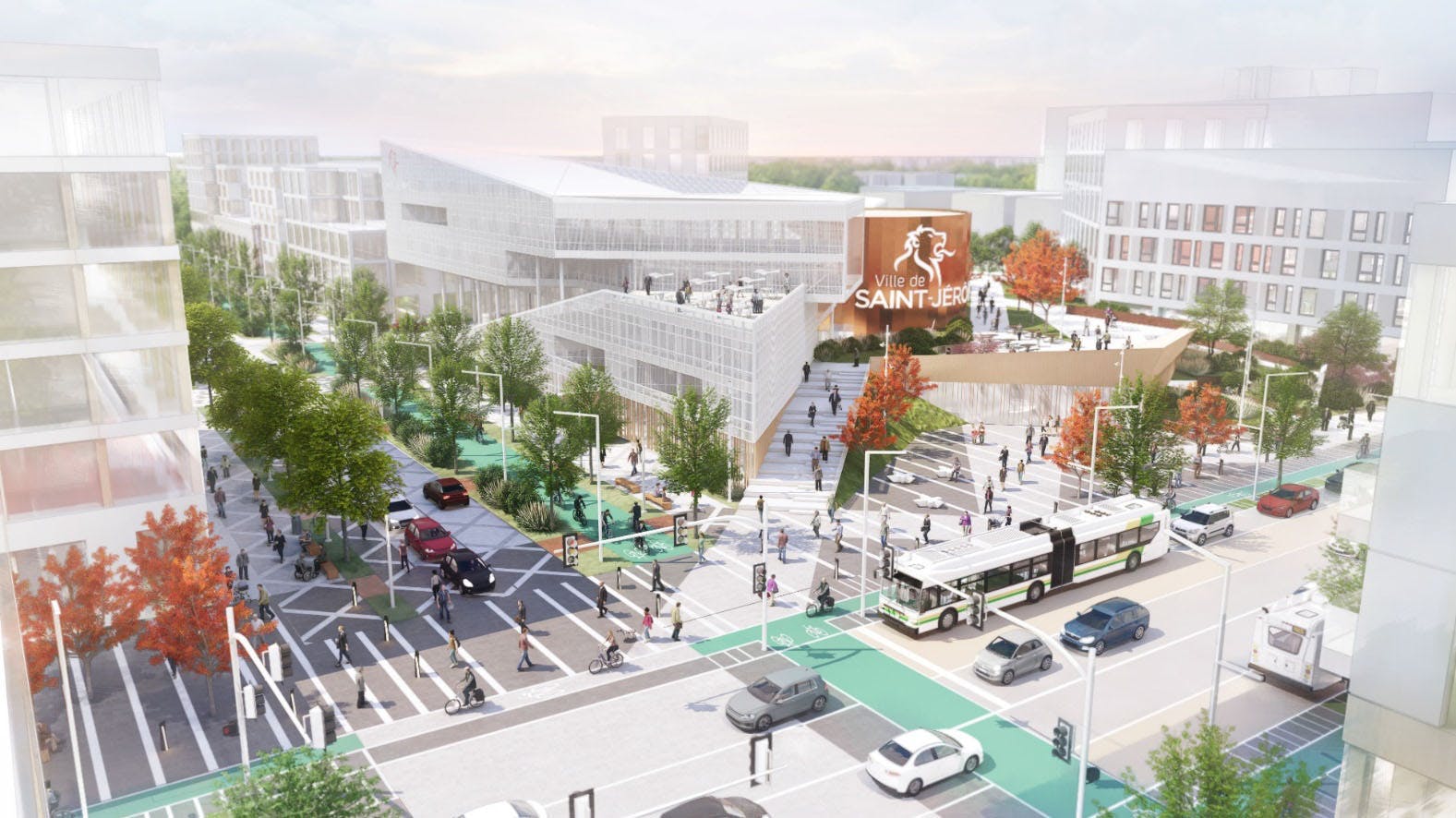 5e rue et nouveau centre culturel, communautaire et sportif