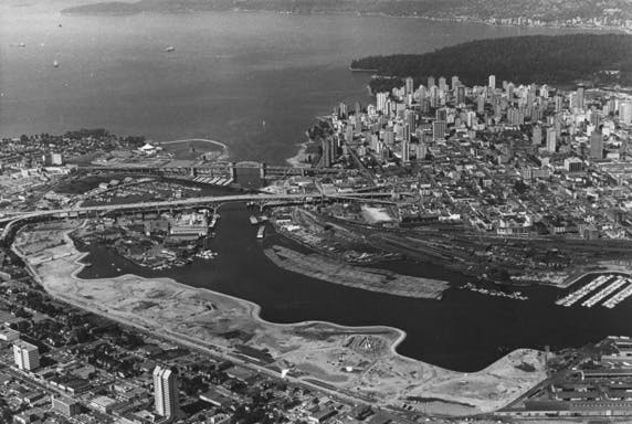 1975 south shore of False Creek