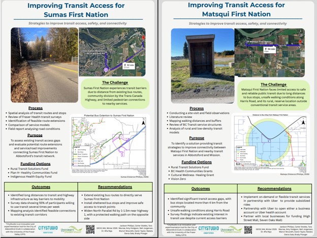 1 - Improving Access for Sumas and Matsqui First Nations (2 posters)
