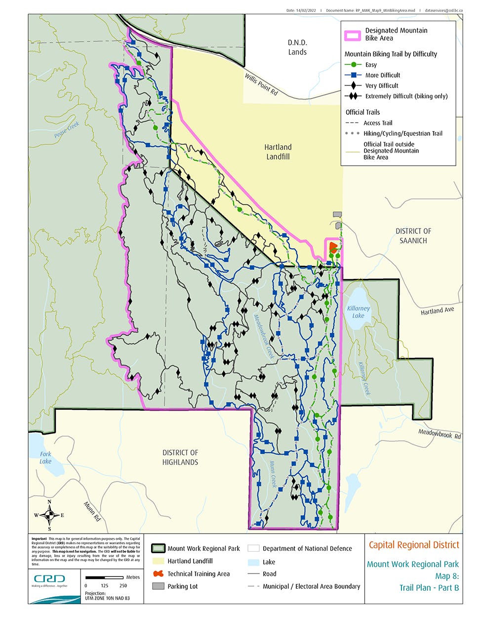 Map 8: Trail Plan Part B