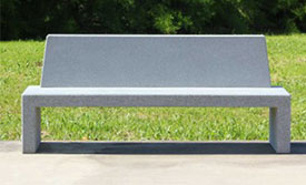 Custom Concrete Bench (image for graphic purposes only)