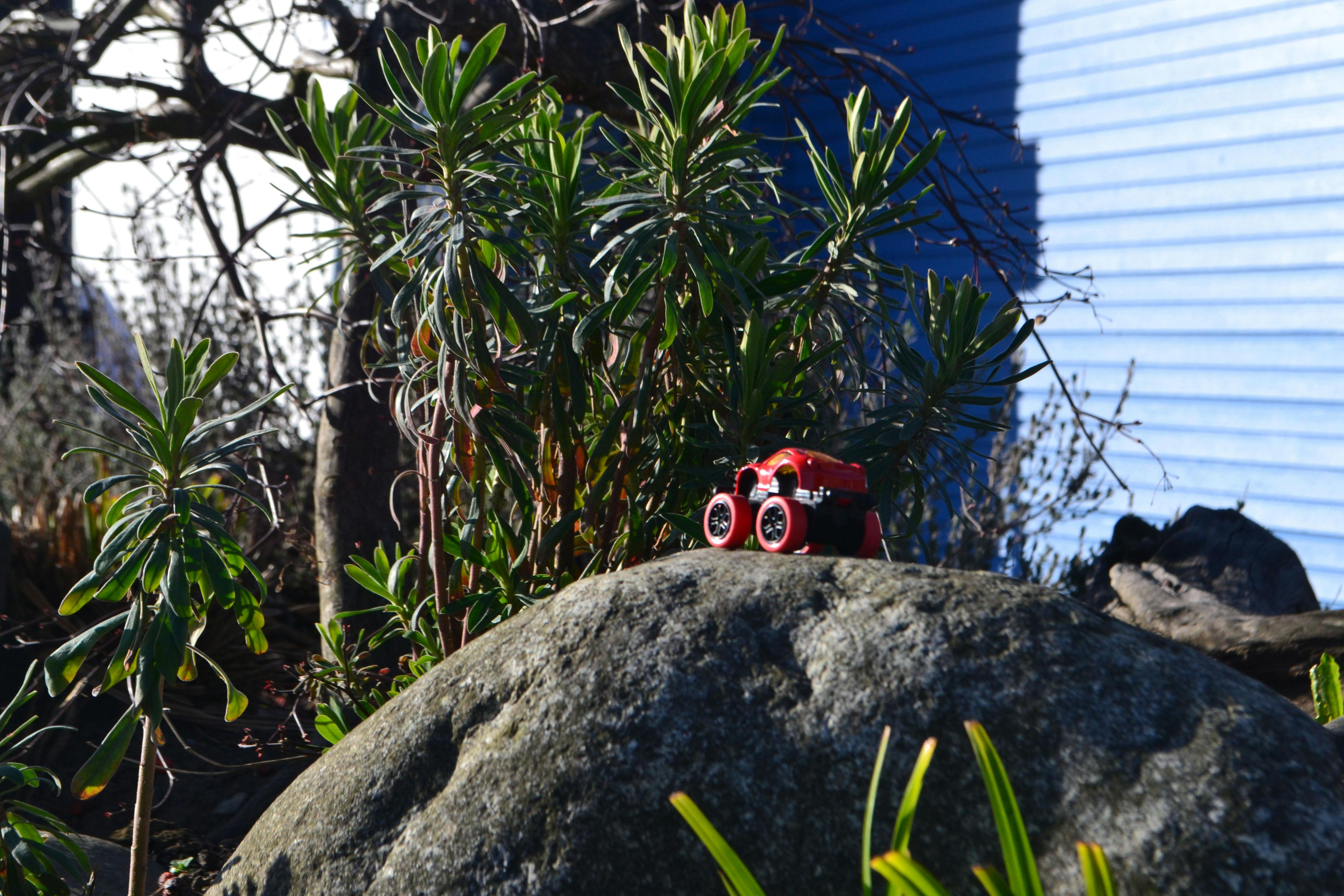 Car on a Rock