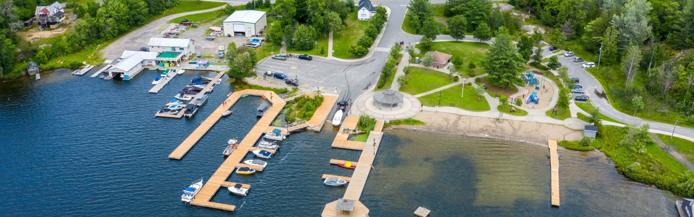 Aerial view of Rosseau