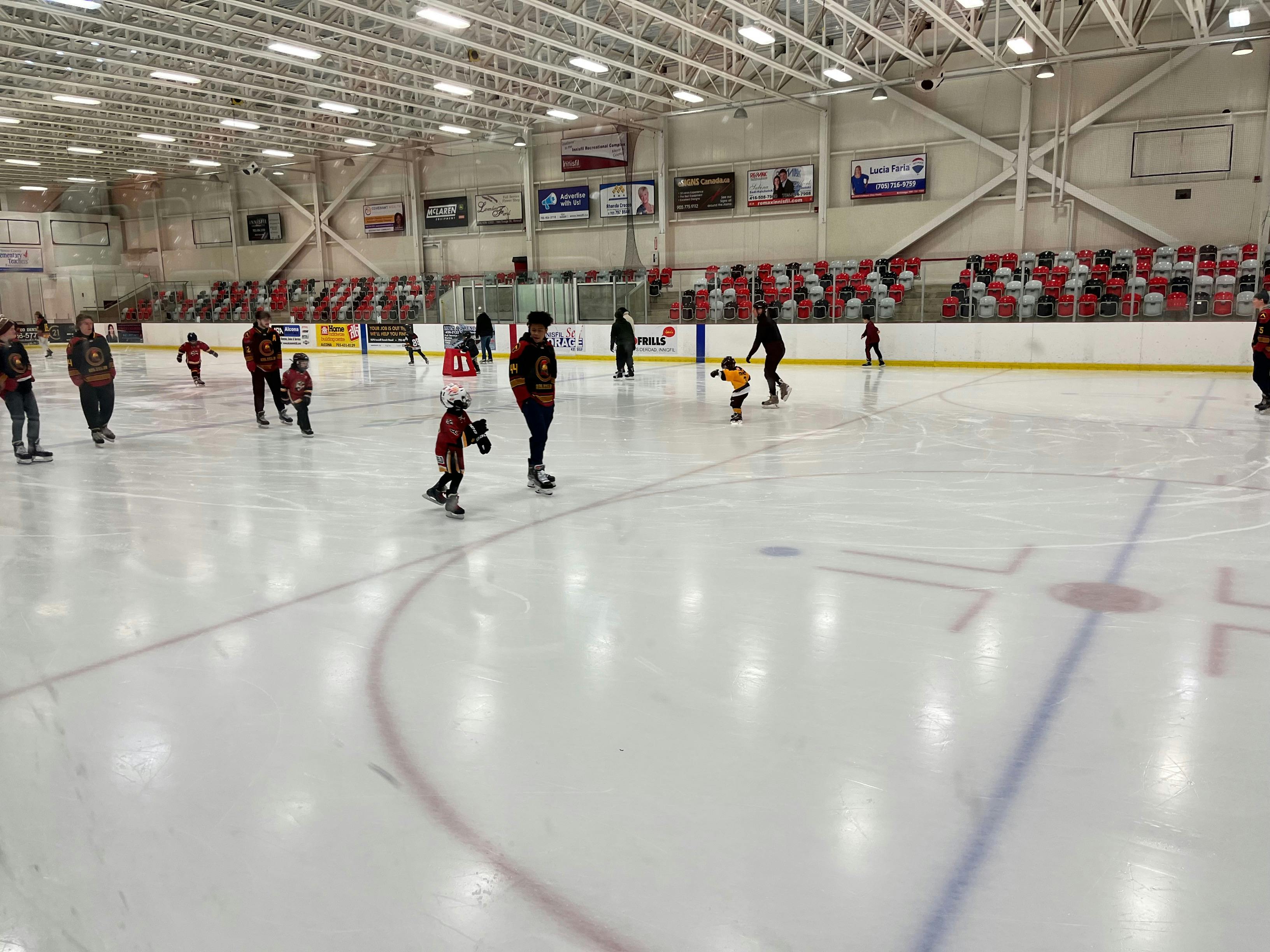 Free skate with the Innisfil Spartans