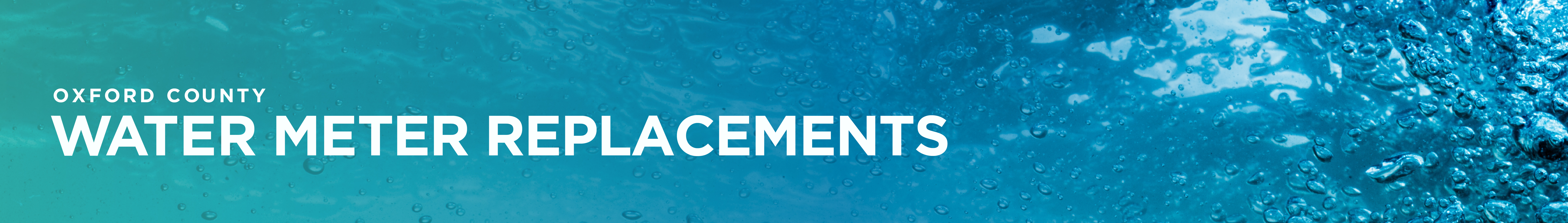 Water meter replacements