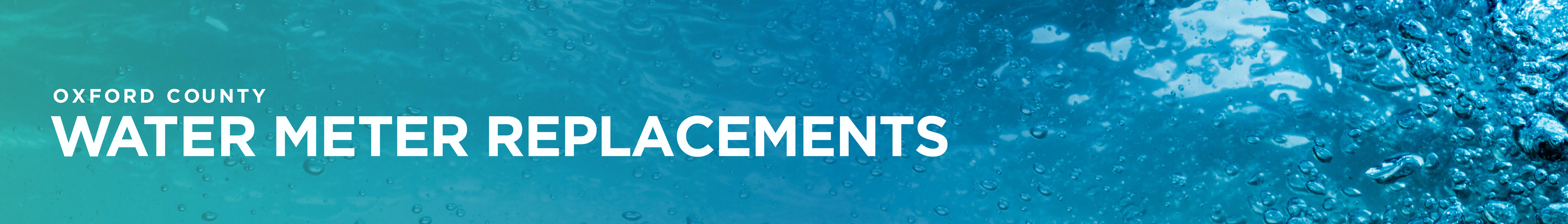 Water meter replacements