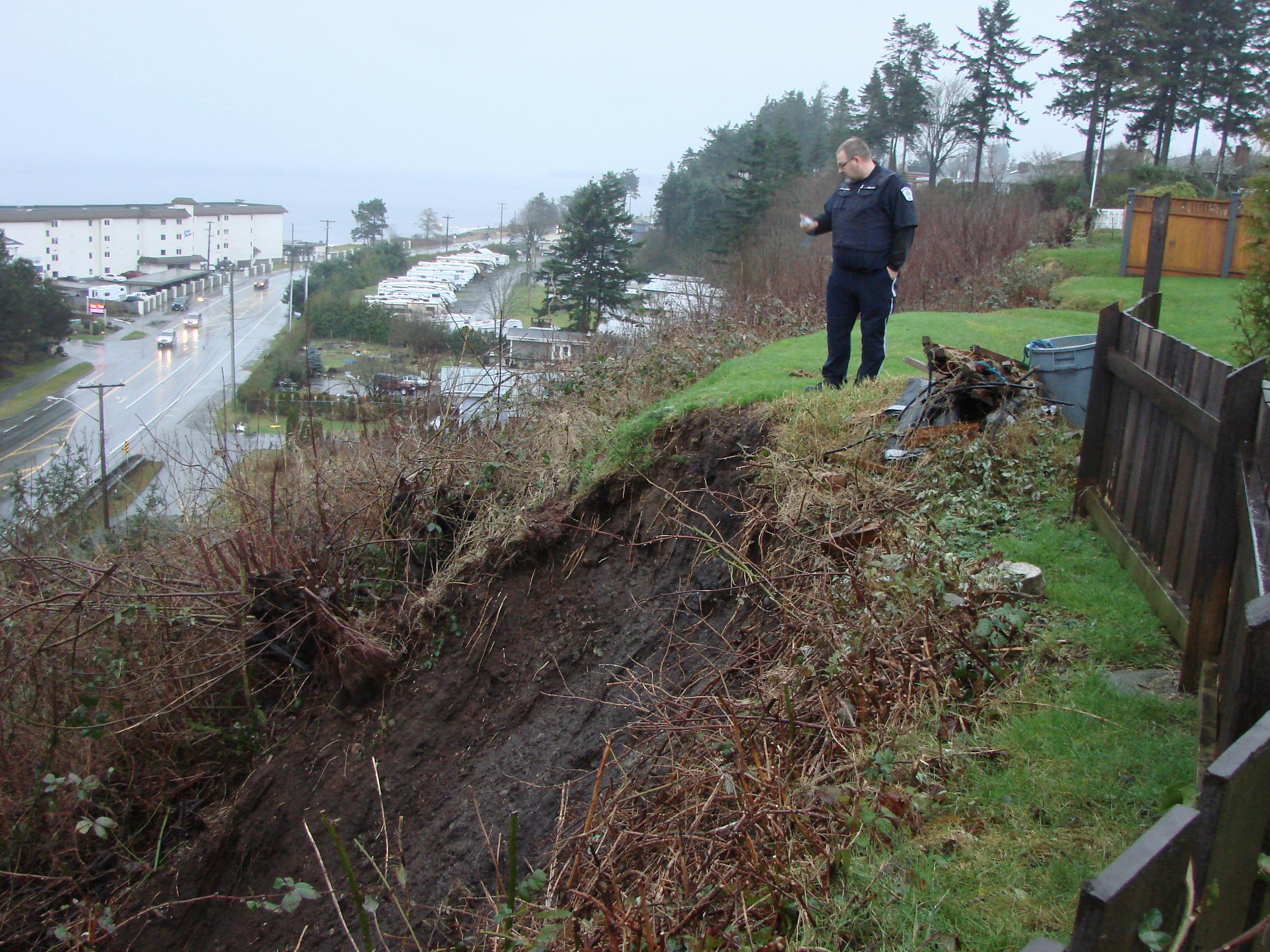 Landslides pose a risk to property and safety.