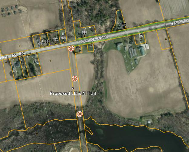 Map of trail location