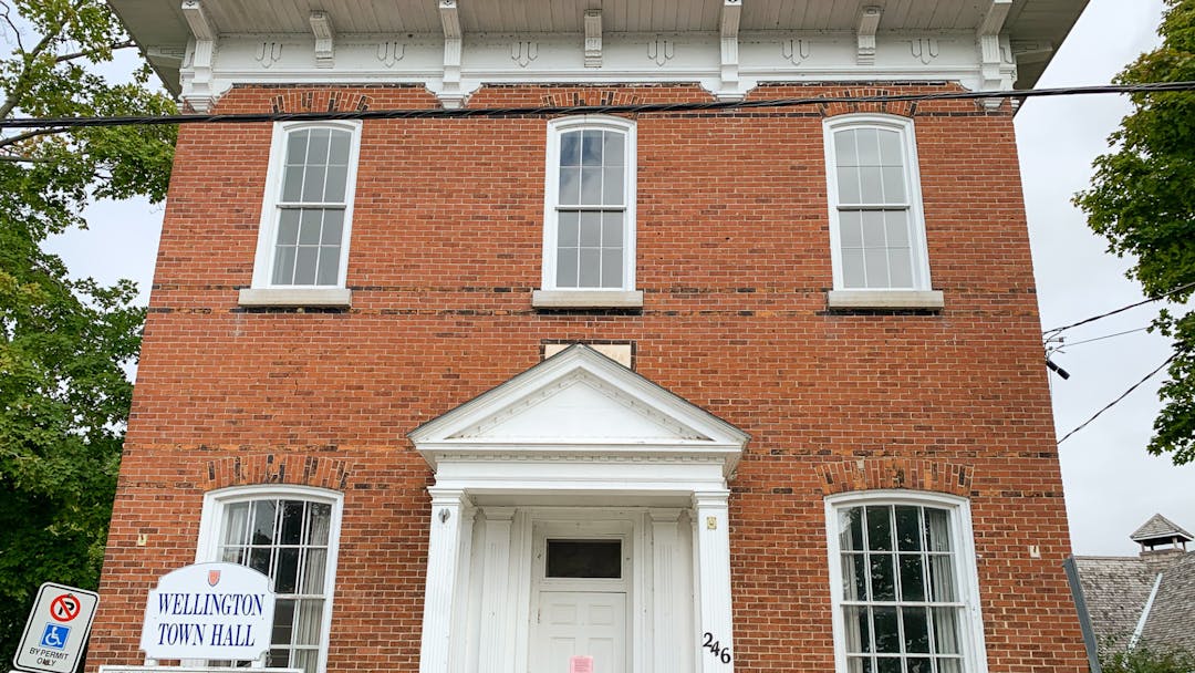 Photo of the exterior of Wellington Town Hall