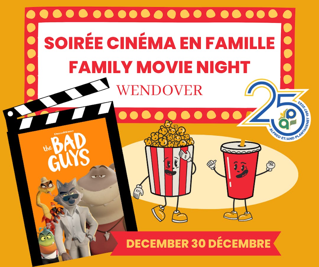Family movie night (in both french and english) image from the movie  the bad guys