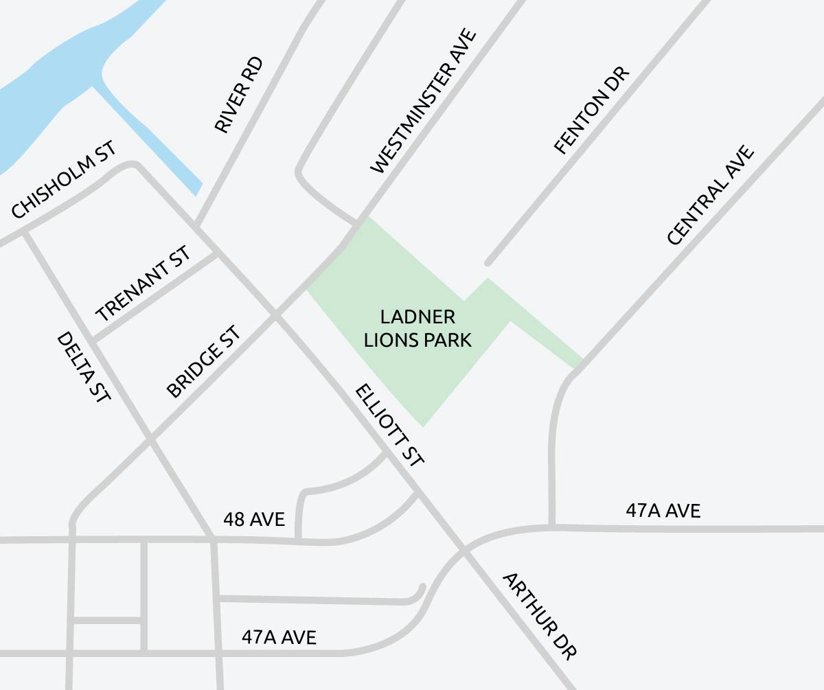 Ladner Lions Park - Location Map