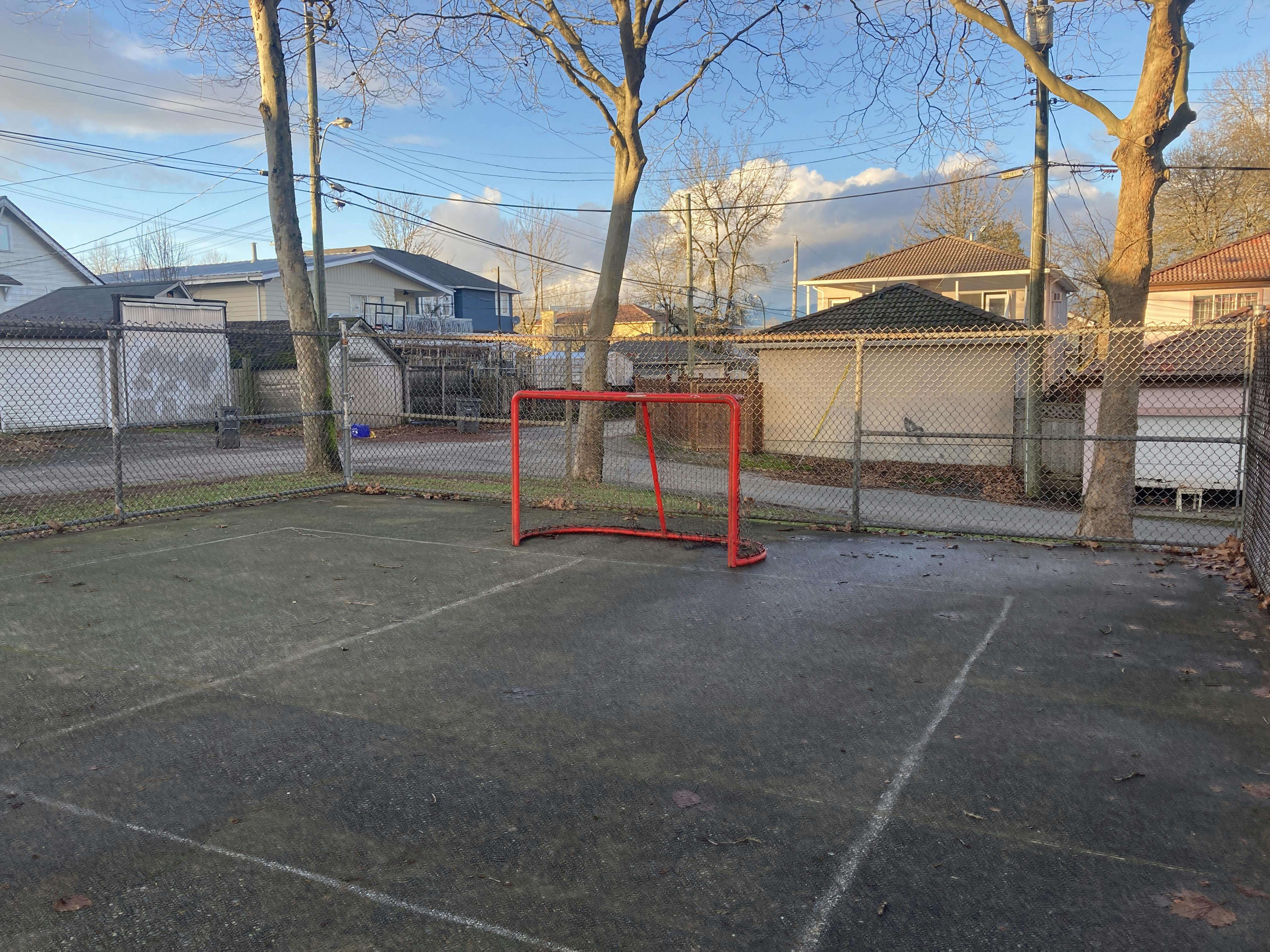 General Brock Park existing condition - ball hockey court 