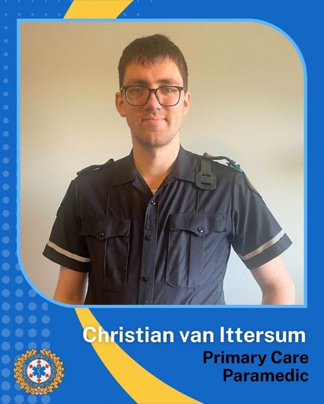 Christian van Ittersum, Primary Care Paramedic