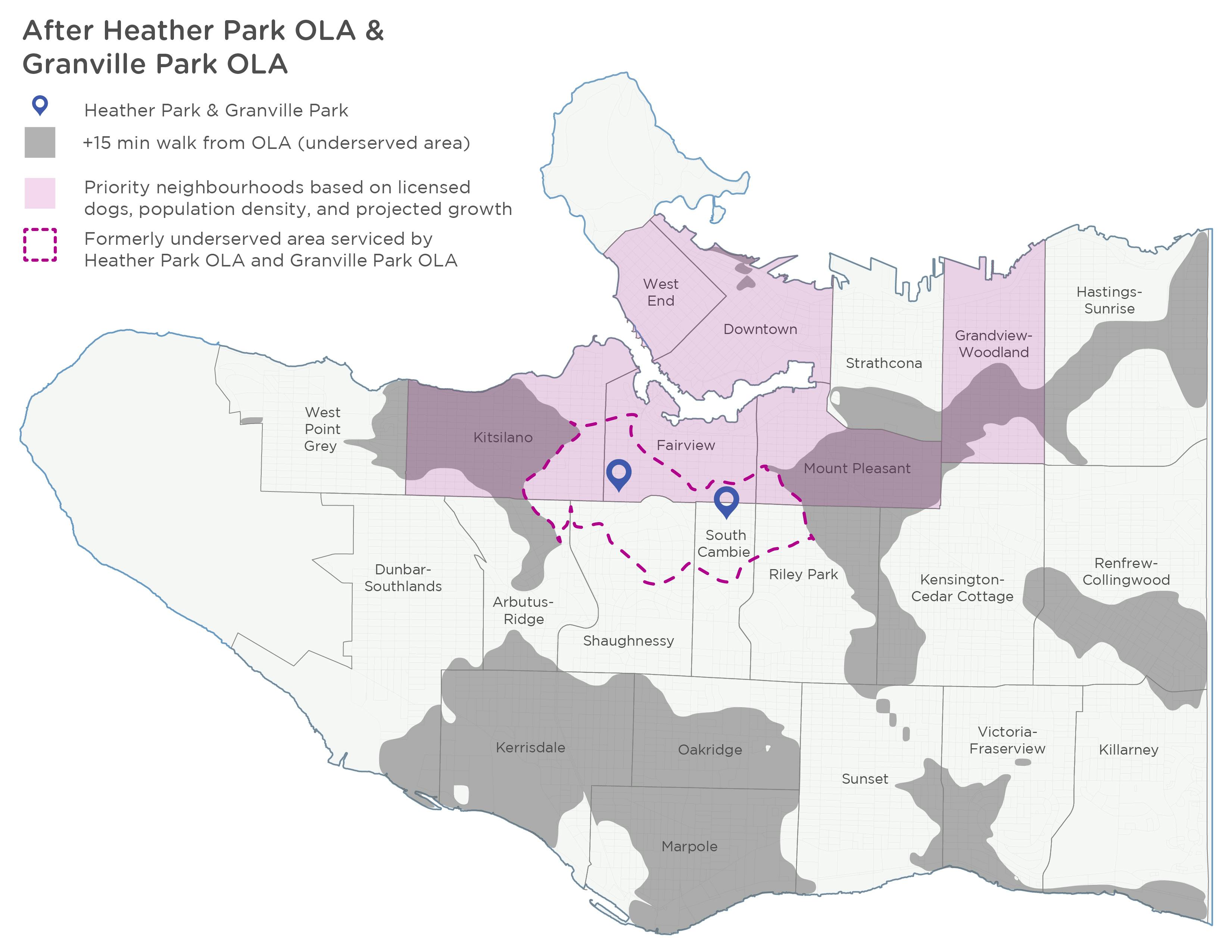 After Heather Park OLA and Granville Park OLA