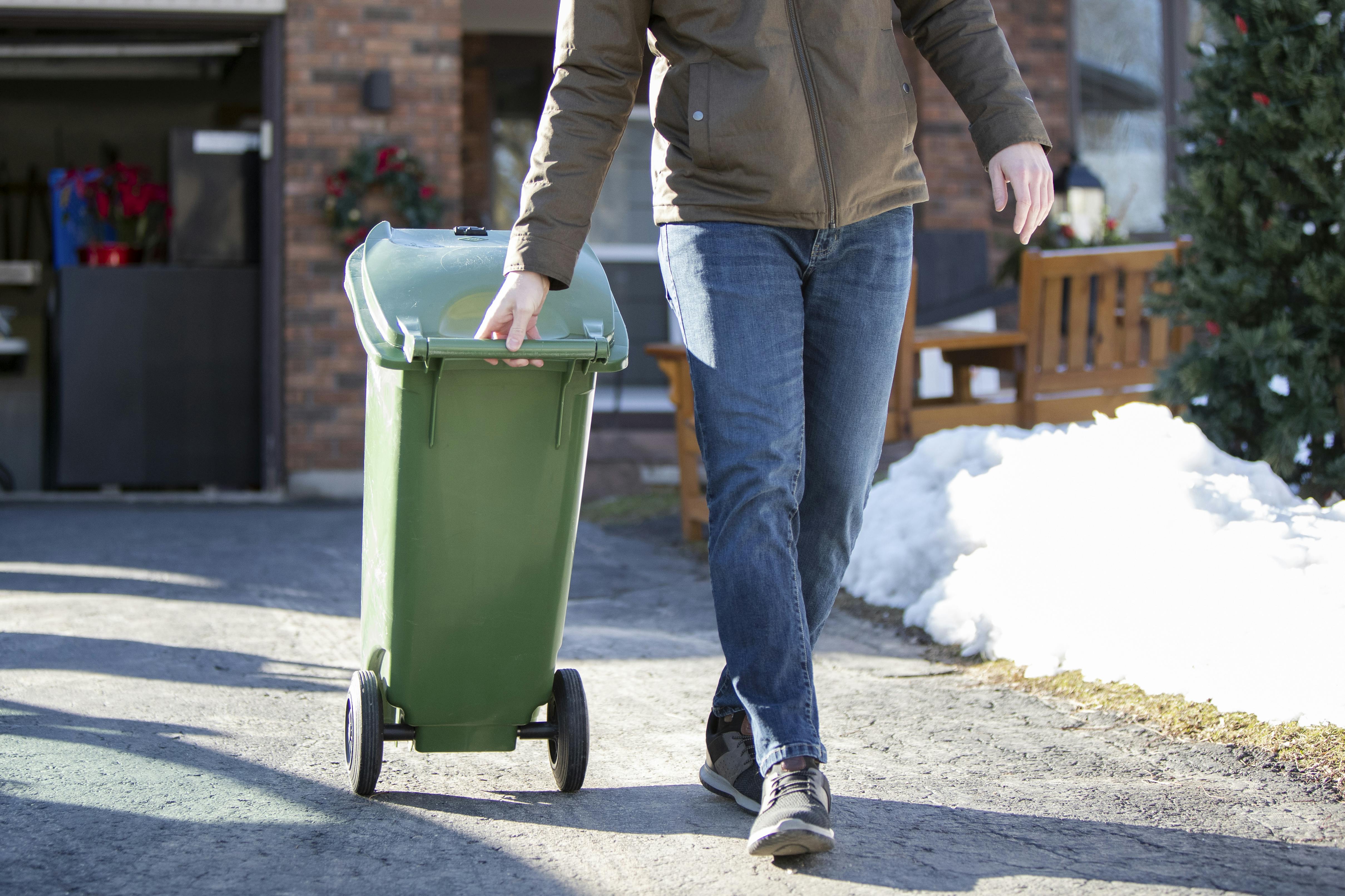 A medium size Green Bin