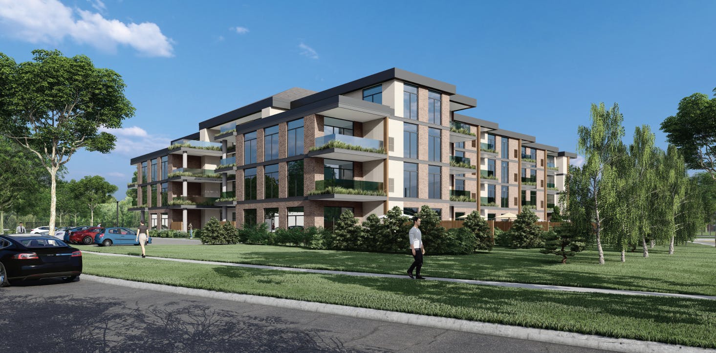 The Residences at Roseland - Northwest view from Kennedy Drive