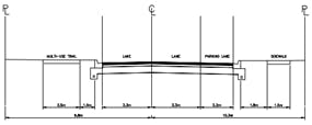 Elk Street Cross-Section Design