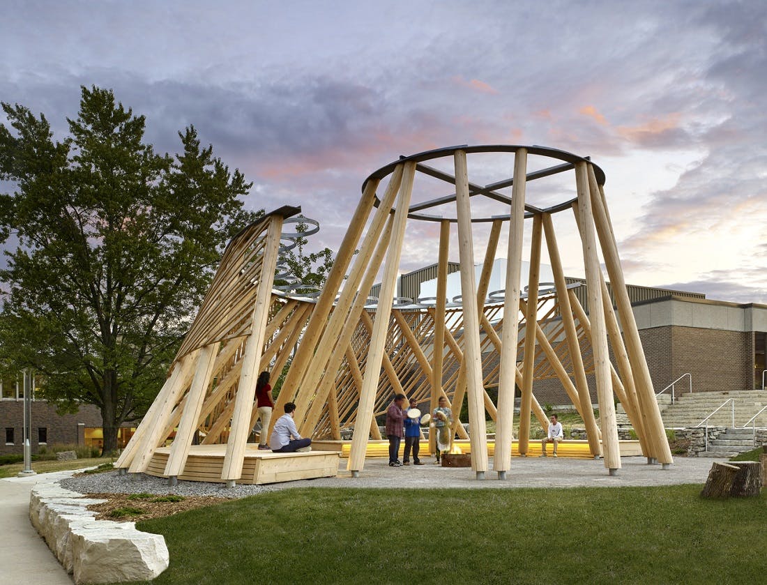 Hoop Dance gathering place, Brook McIlroy, Mohawk College, Hamilton  photo by Tom .jpg