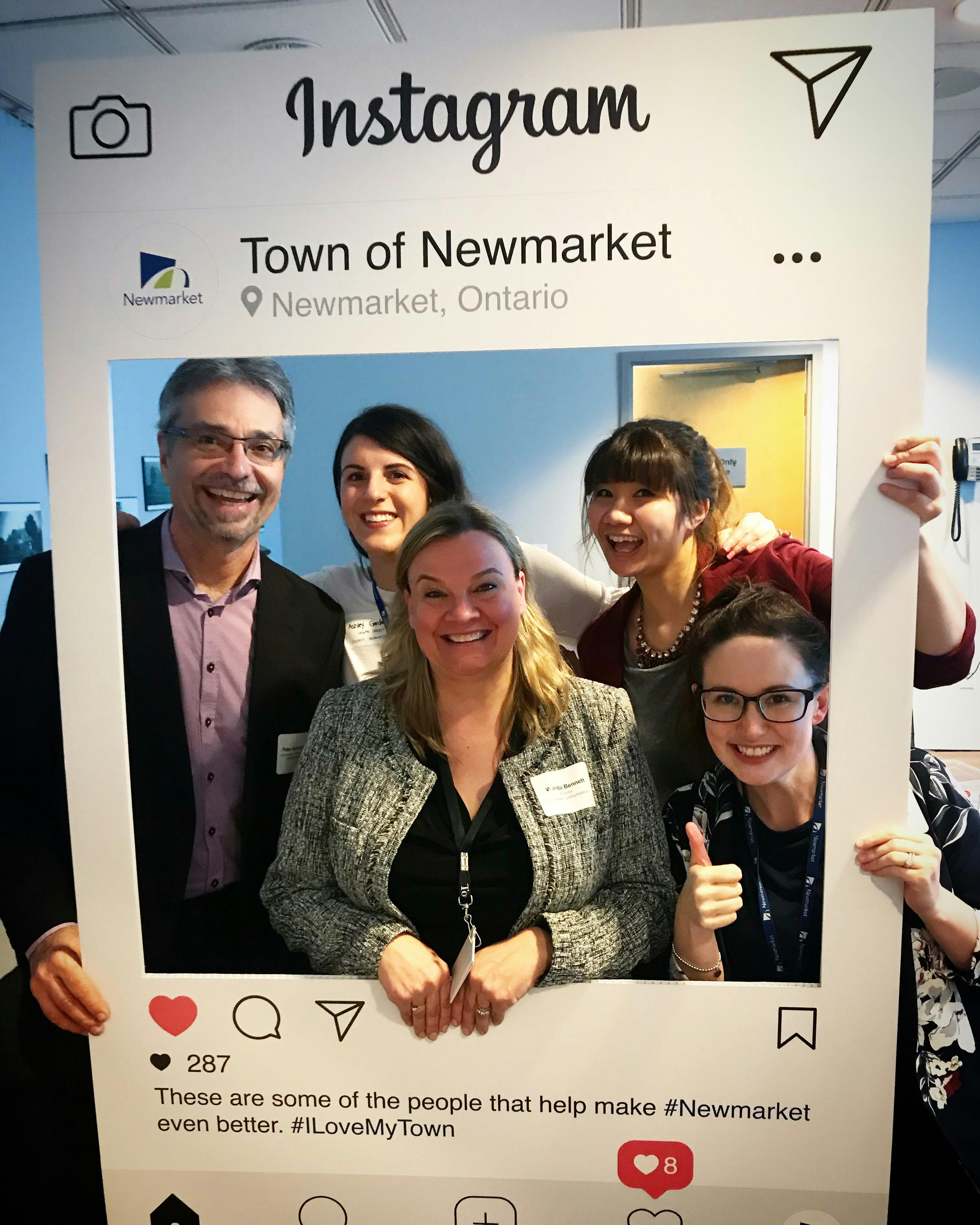 Newmarket staff enjoying the Community Open House event on February 28, 2018