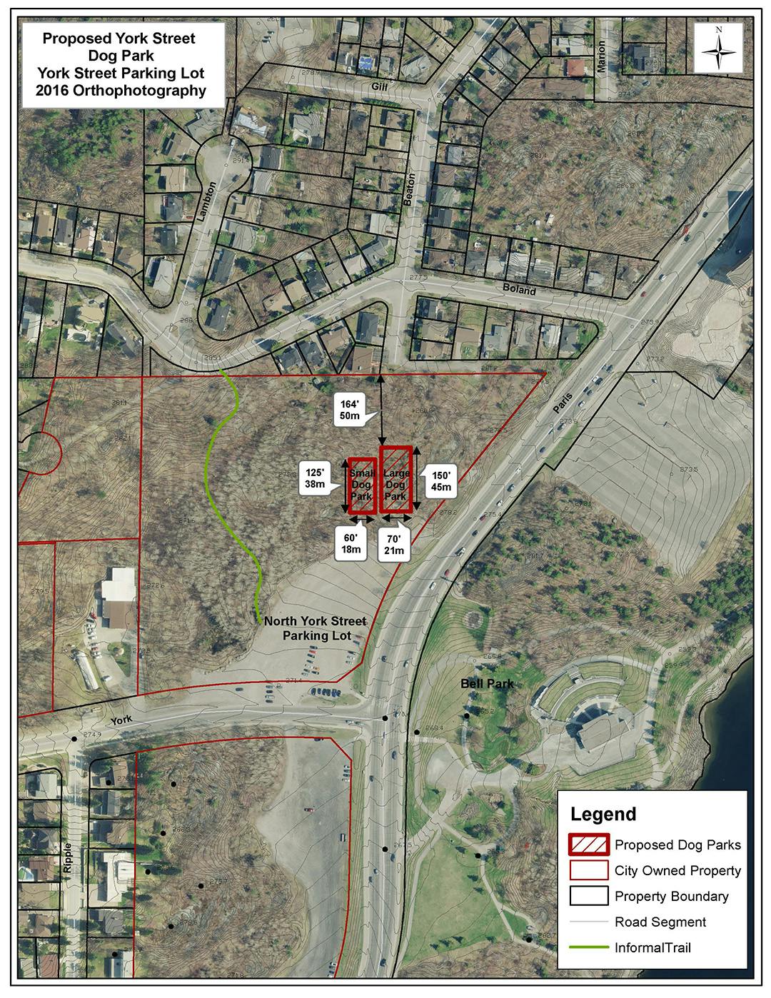 York St Proposed Dog Park Contours