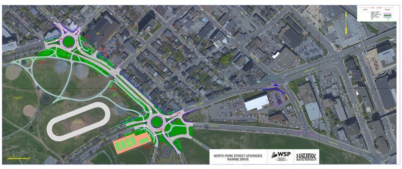 Proposed plan for Rainnie Drive (WSP January 2014)