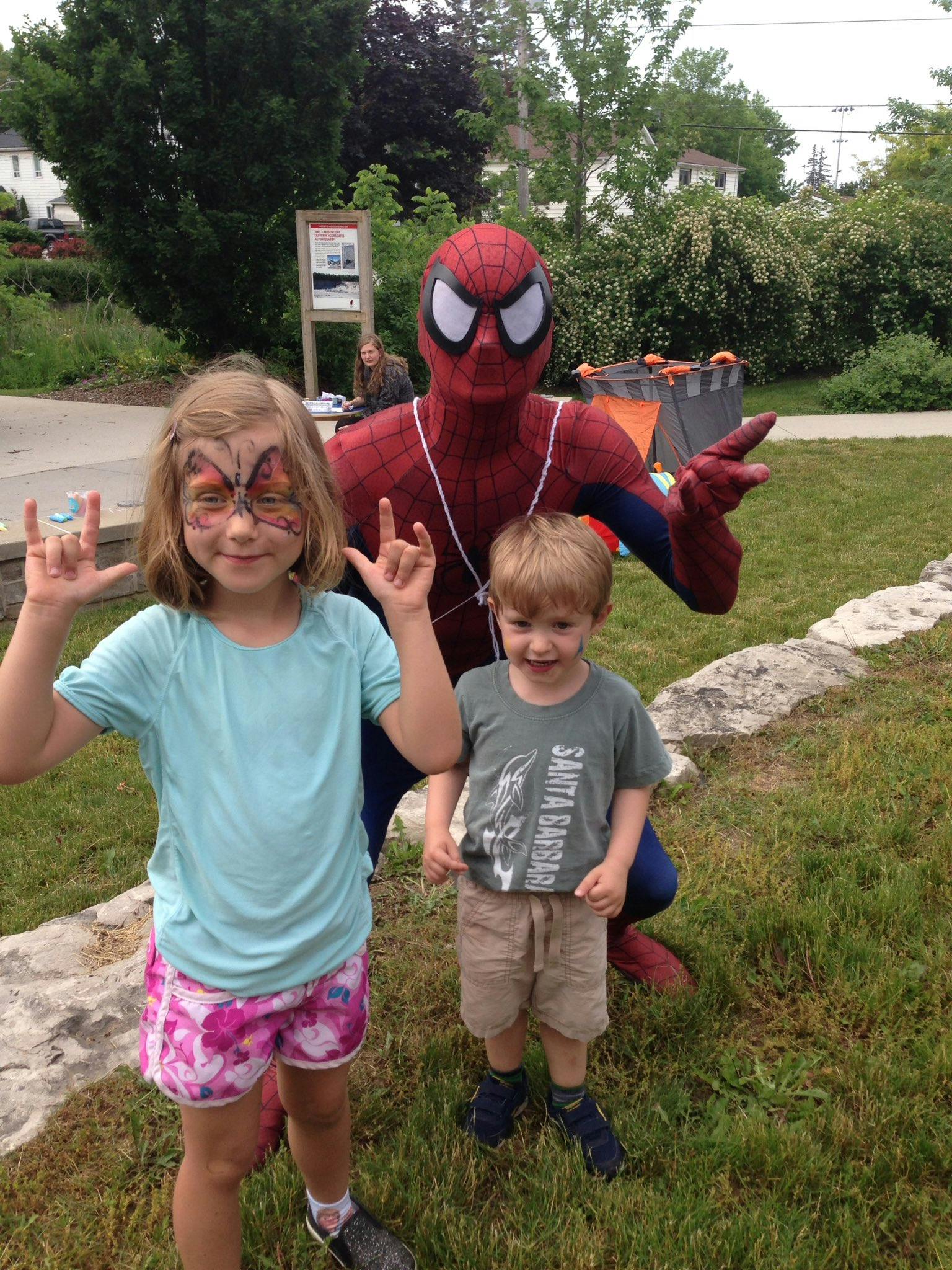 Visit from Spiderman!
