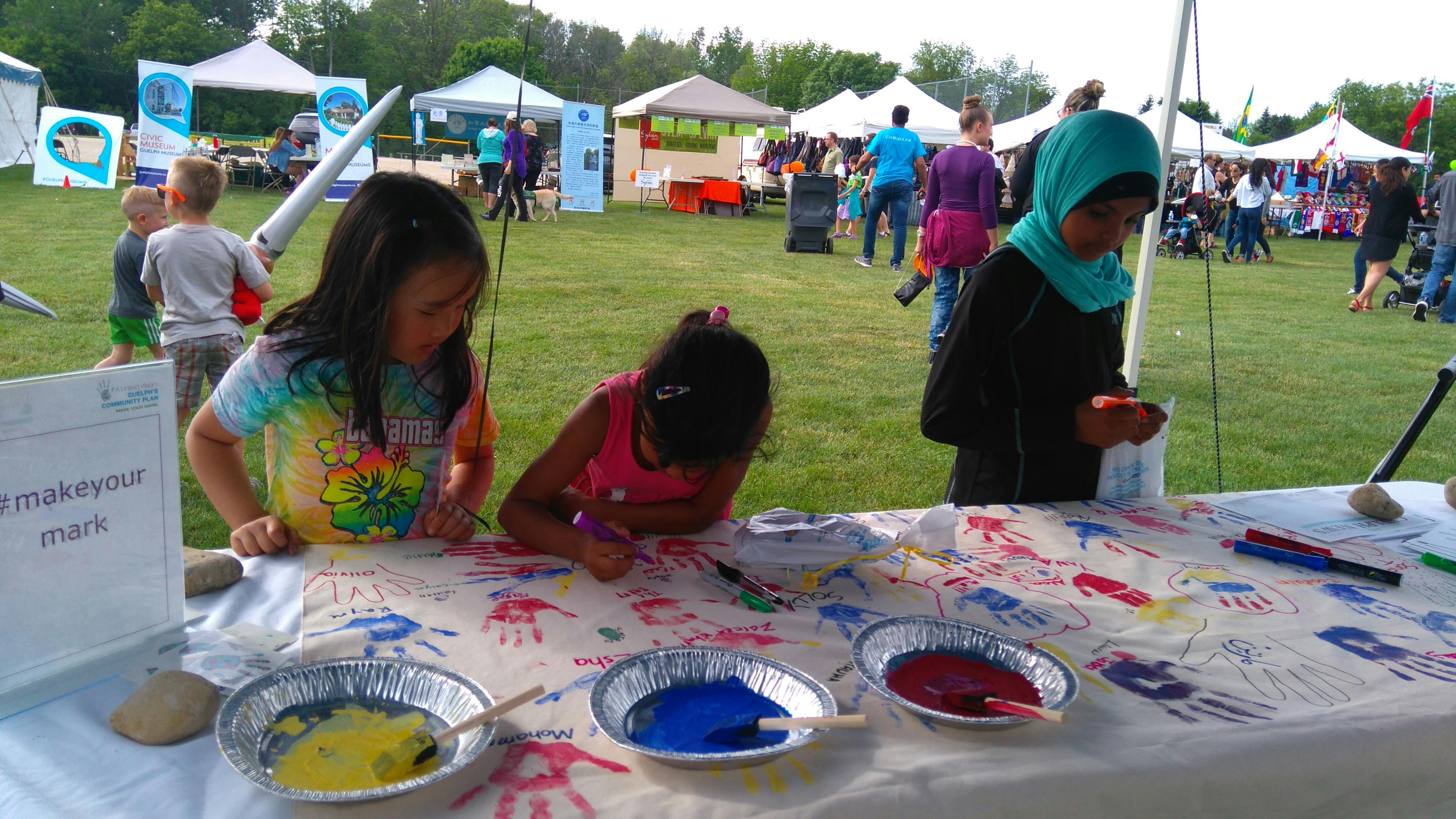 Some kids making their mark at the Multicultural Festival