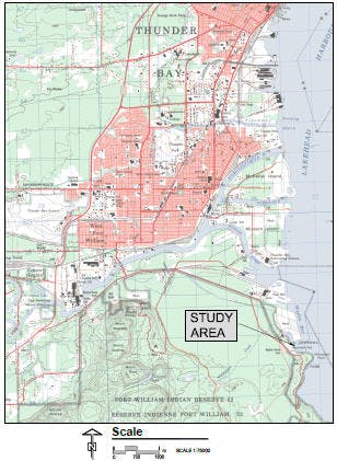 Chippewa Park Breakwater Study Map 1