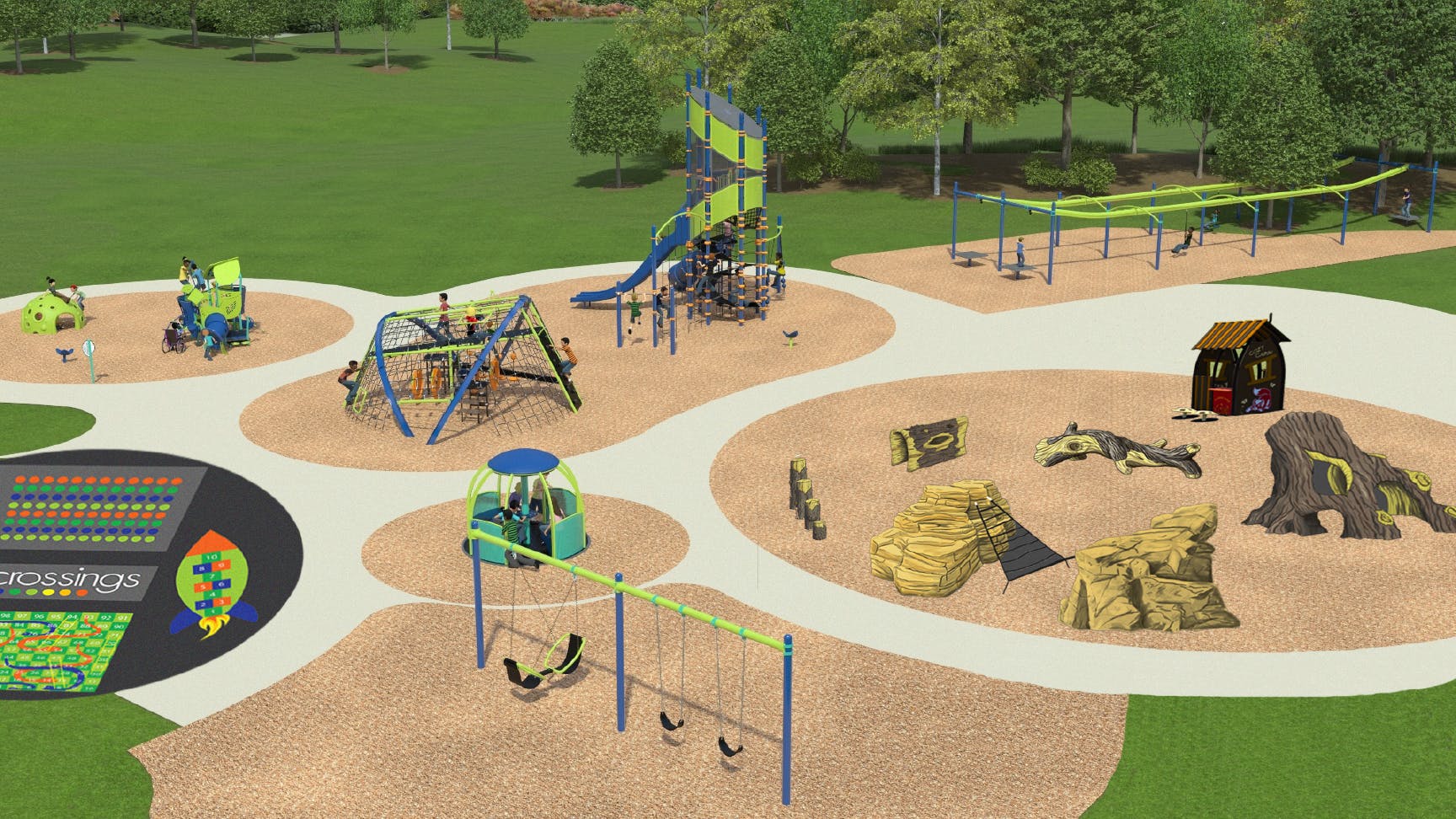 Crossings Playground Renderings