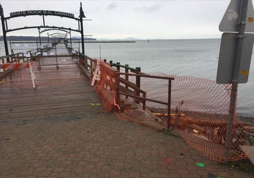 Photo Gallery of Storm 2018 Related Events and Activities, White Rock Pier  and Waterfront Storm Restoration