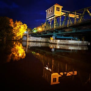 Town Dock at Night by Bill Anderson