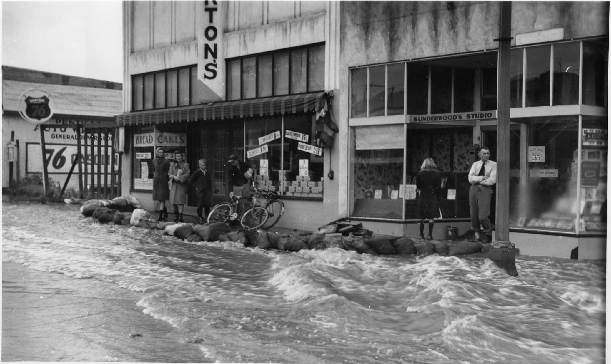 Historical photo of creek flooding #2