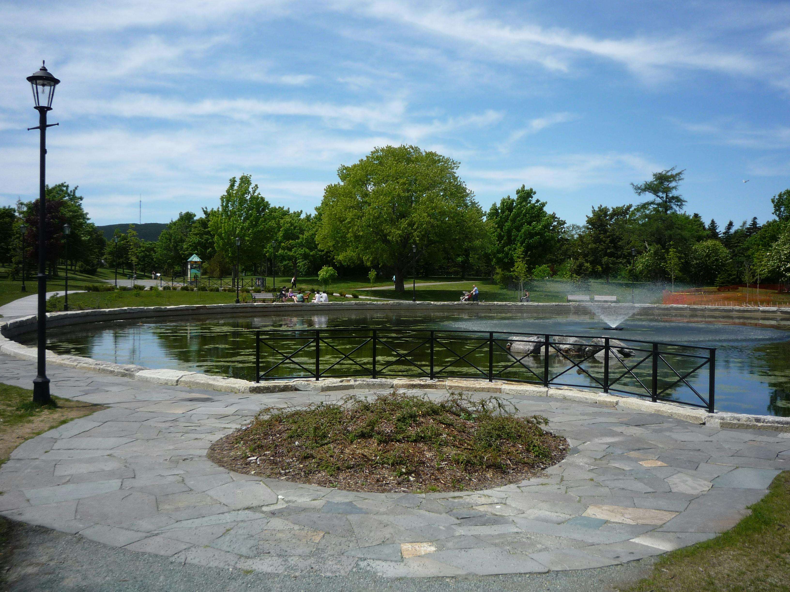 The Fountain Pond                                Bowring Park Foundation Photo