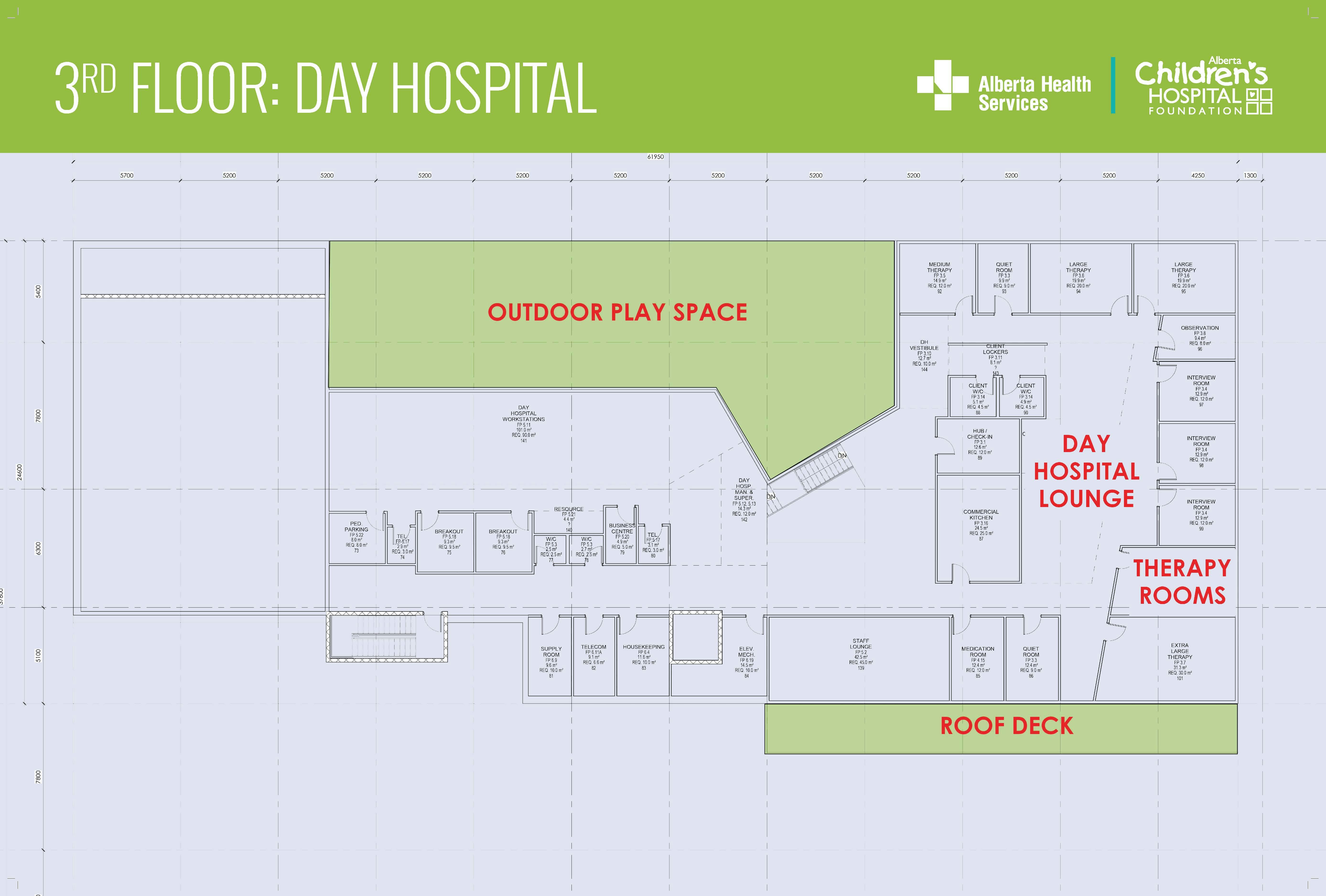 Day hospital floor plan