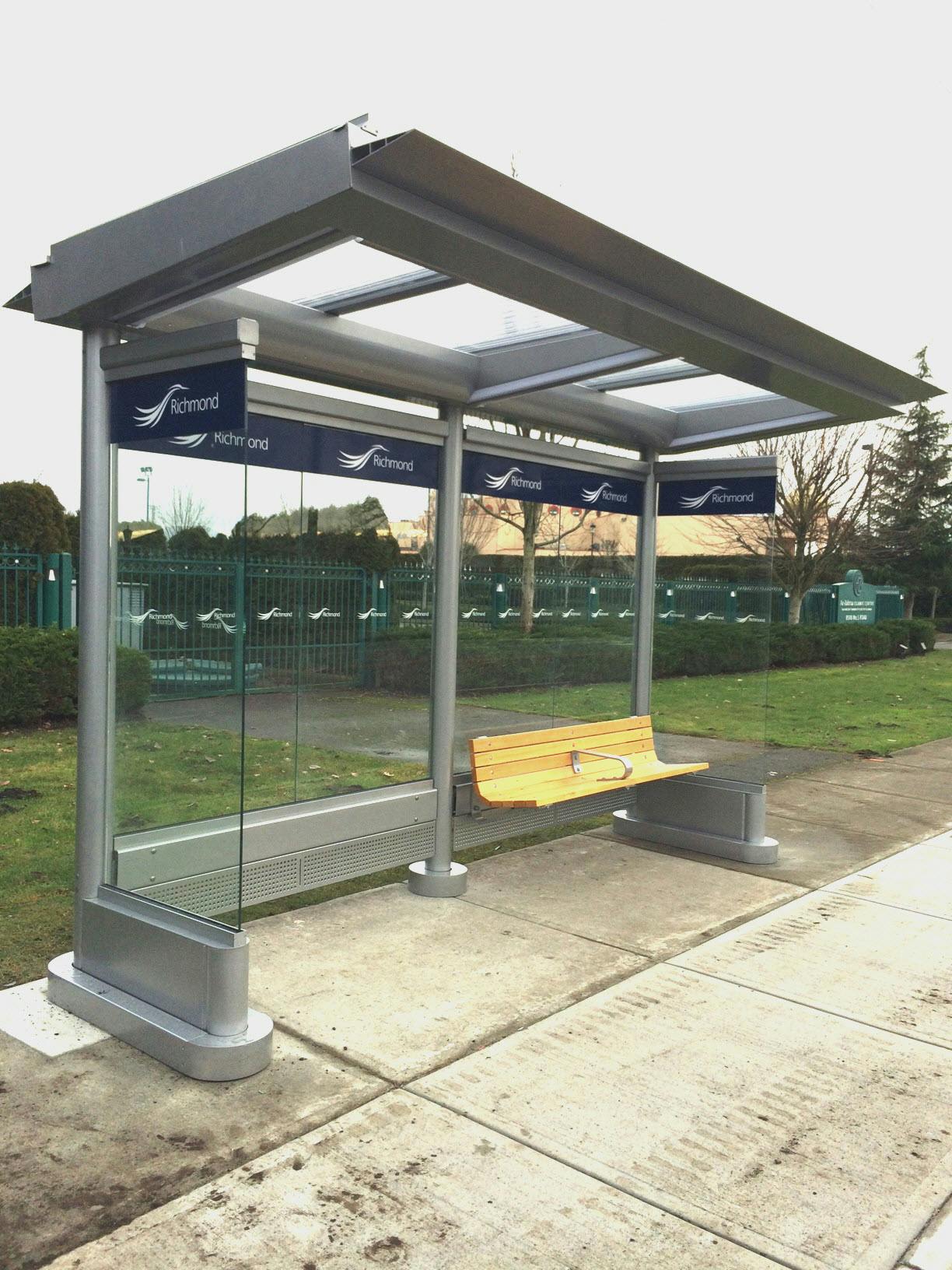 City-owned transit shelter
