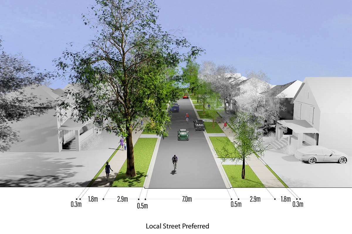 Proposed Local Street Cross-section