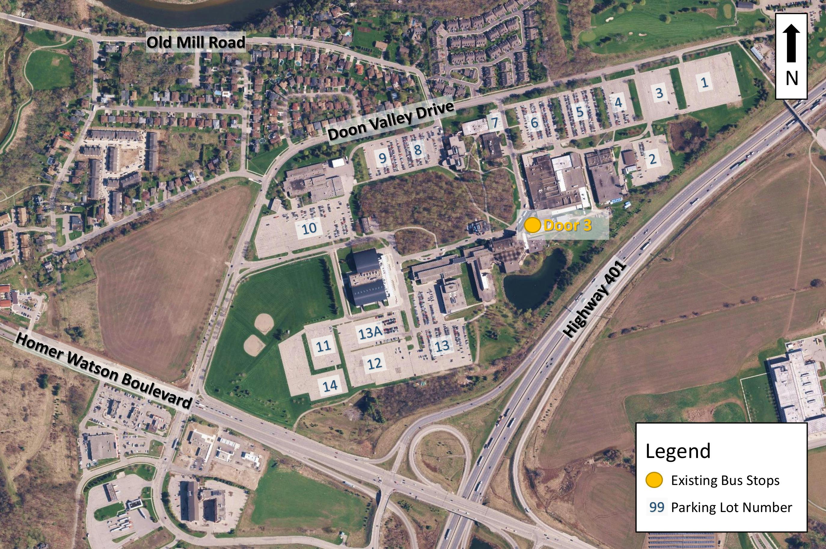 Conestoga College Waterloo Campus Map Photo Gallery | Kitchener: Conestoga College Bus Stops | Engagewr