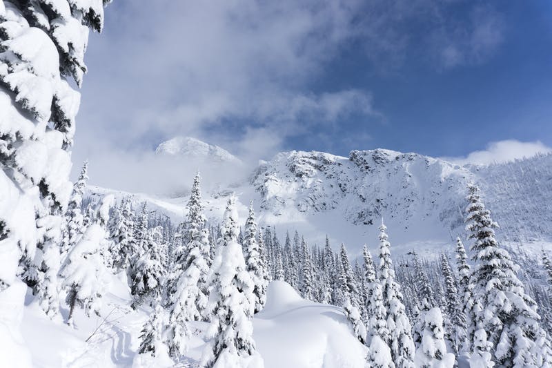 Crête d'Avalanche en hiver