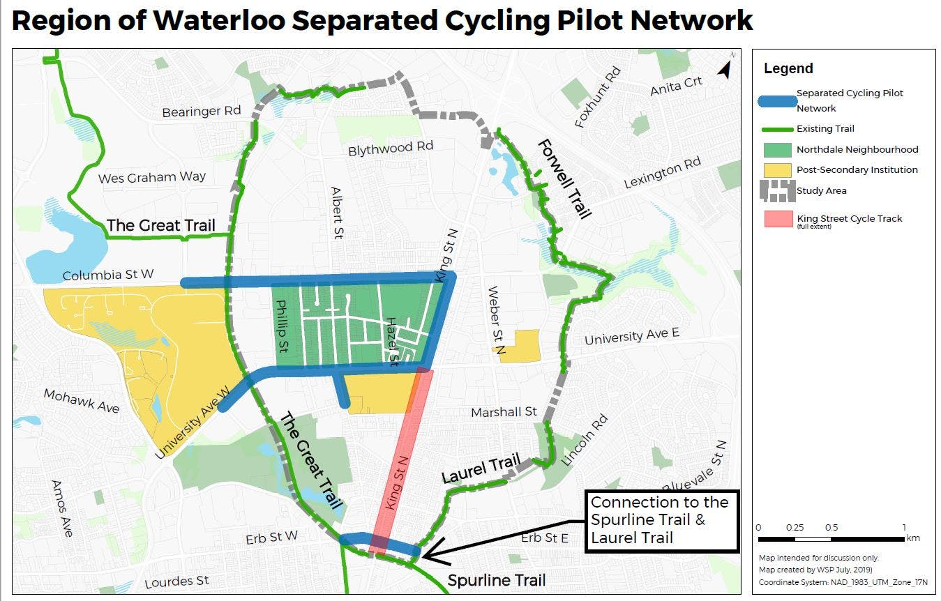 cycle lane map