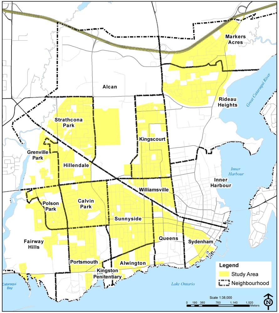 Central Kingston Growth Neighbourhood Map