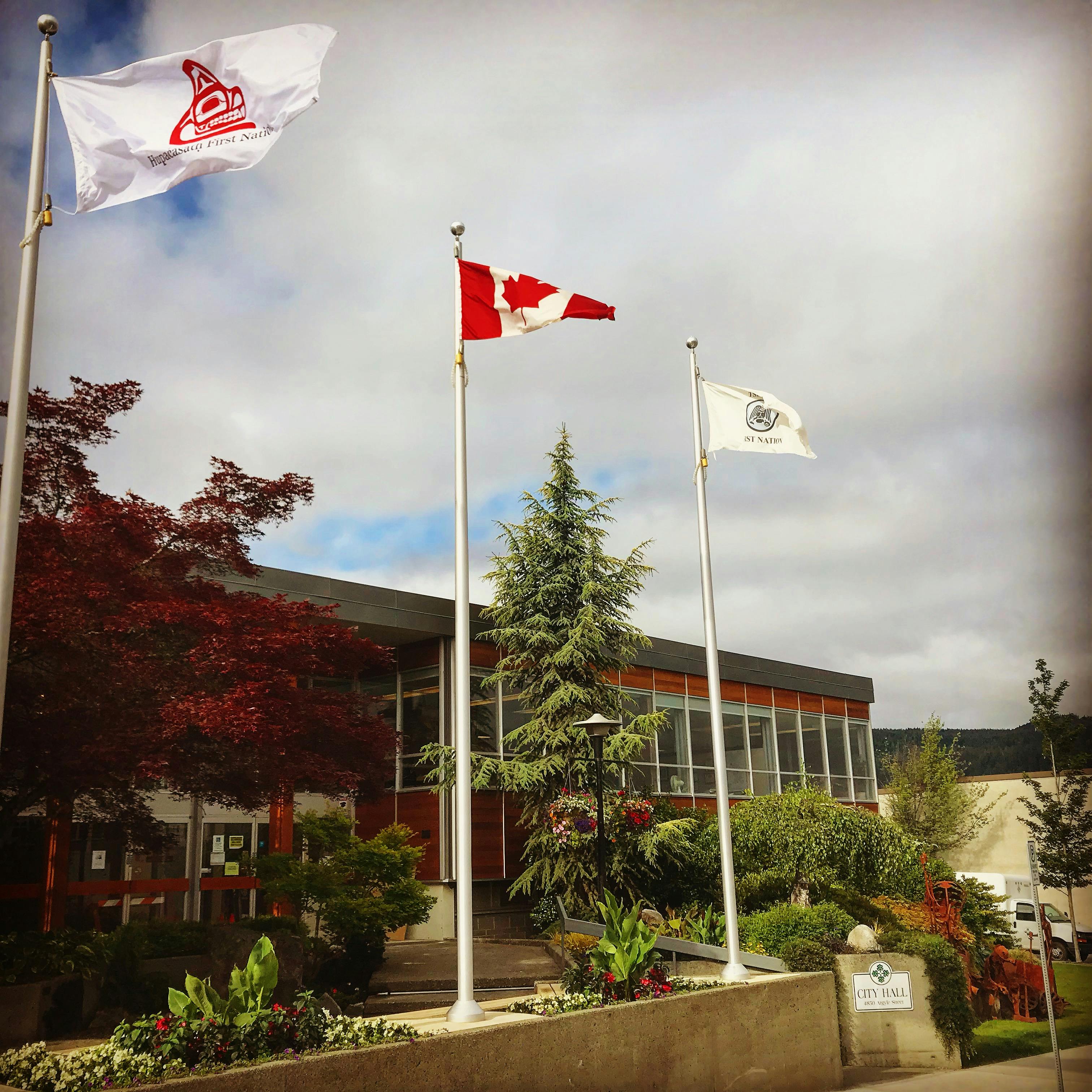 First Nation's Flags Raised At Port Alberni City Hall