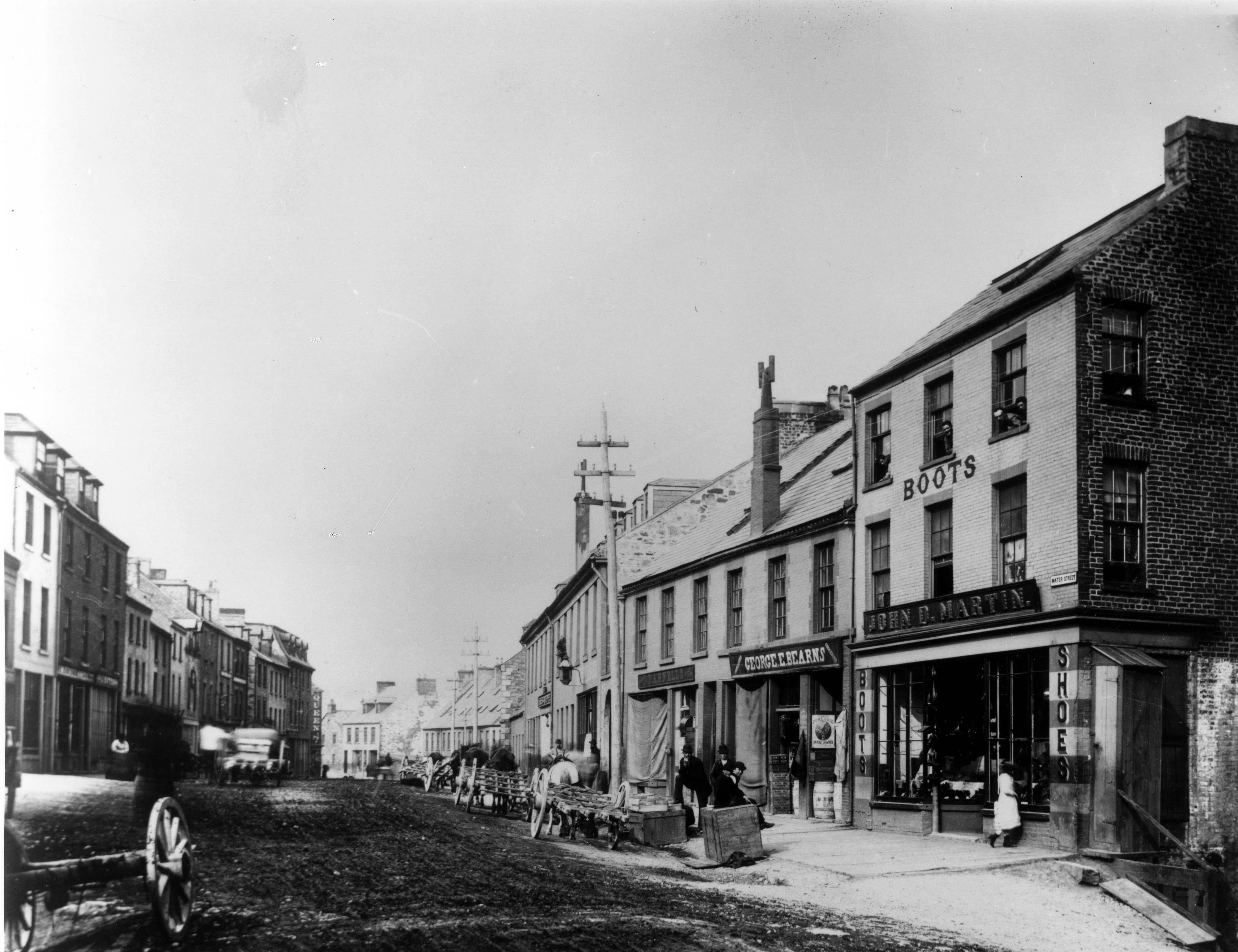 1880's: Water Street looking east from the foot of Prescott Street